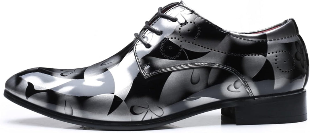 Anzugschuhe Herren Oxford Derby Schuhe Brogues Lederschuhe Hochzeitsschuhe Schnürhalbschuhe Klassisc
