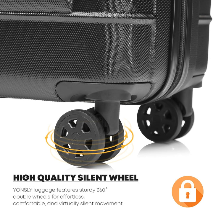Premium Reisekoffer TSA-Schloss,YKK-Reissverschluss Hartschalen-Koffer Trolley Kabinenkoffer Rollkof