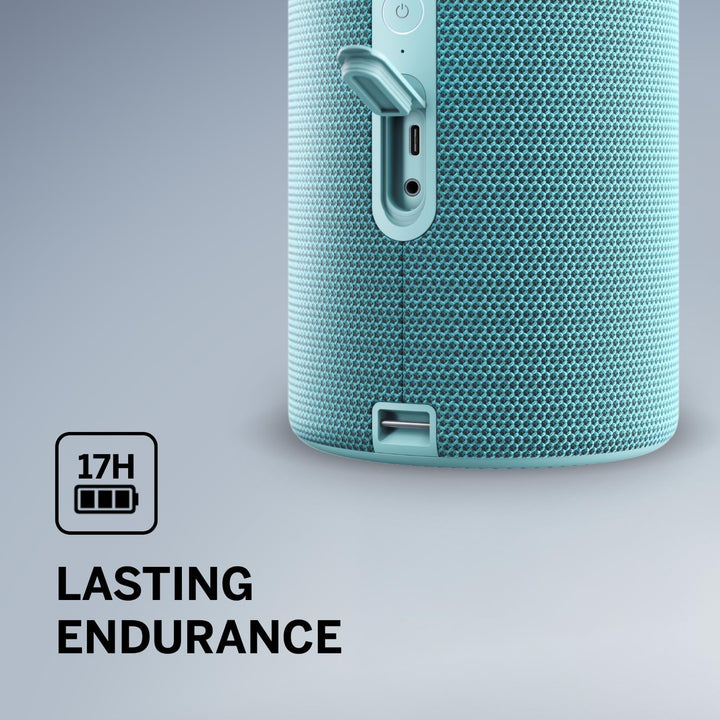 Loewe We. HEAR 2 Aqua Blue, Bluetooth Lautsprecher, 60W, Wasserresistent, Tragbar, Aufladbar, 17h La