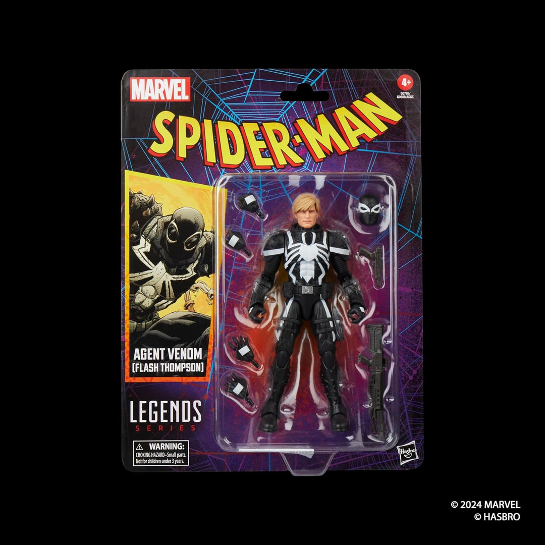 Marvel Legends Series Agent Venom (Flash Thompson) Action-Figur zu den Comics, Schwarz, Agent Venom