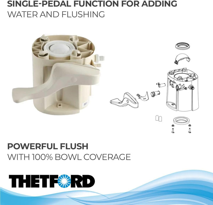 Thetford 42138 STYLE 2 TOILET BASE ONLY (Cover is not included)