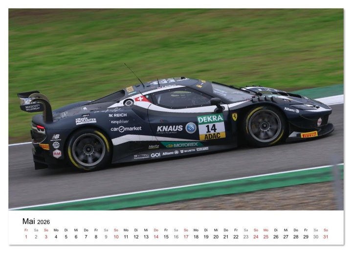 Deutsche Tourenwagen (Wandkalender 2026 DIN A4 quer), CALVENDO Monatskalender: Fotos aus der DTM (CA