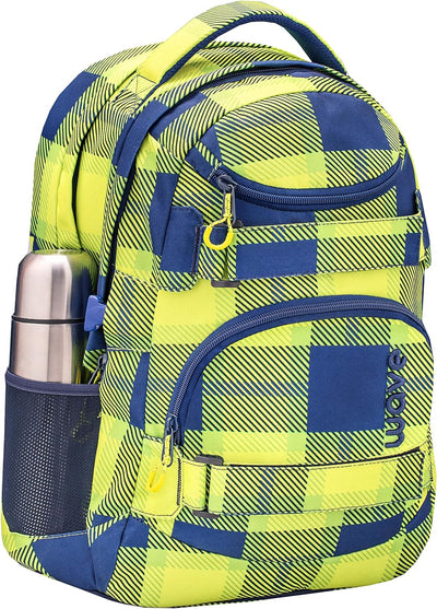 Wave Infinity Grün Schulrucksack Set 2 - teilig mit Laptopfach Tabletfach / 43 x 31 x 22 cm / 30 Lit