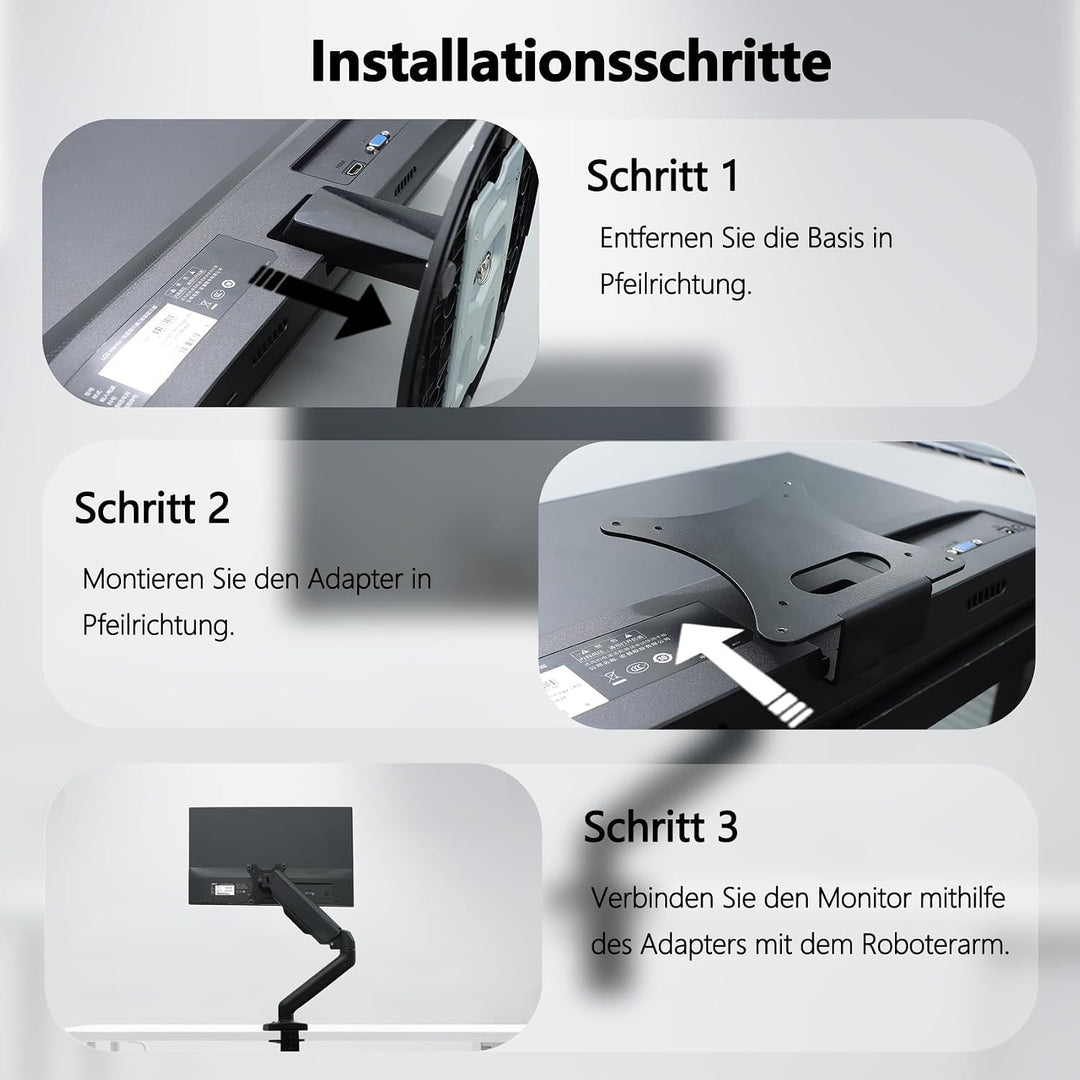 SB220Q VESA-Adapter kompatibel mit Acer SA220Q,SA230,SA240Y,SA270,SB230,SB240Y,SB270,HA220Q,HA270,R2