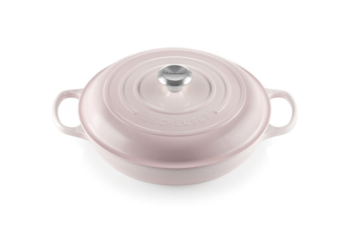 Le Creuset Signature Gusseisen Gourmet-Profitopf, Rund, Ø 30 cm, 3,5 l, Für alle Herdarten inkl. Ind