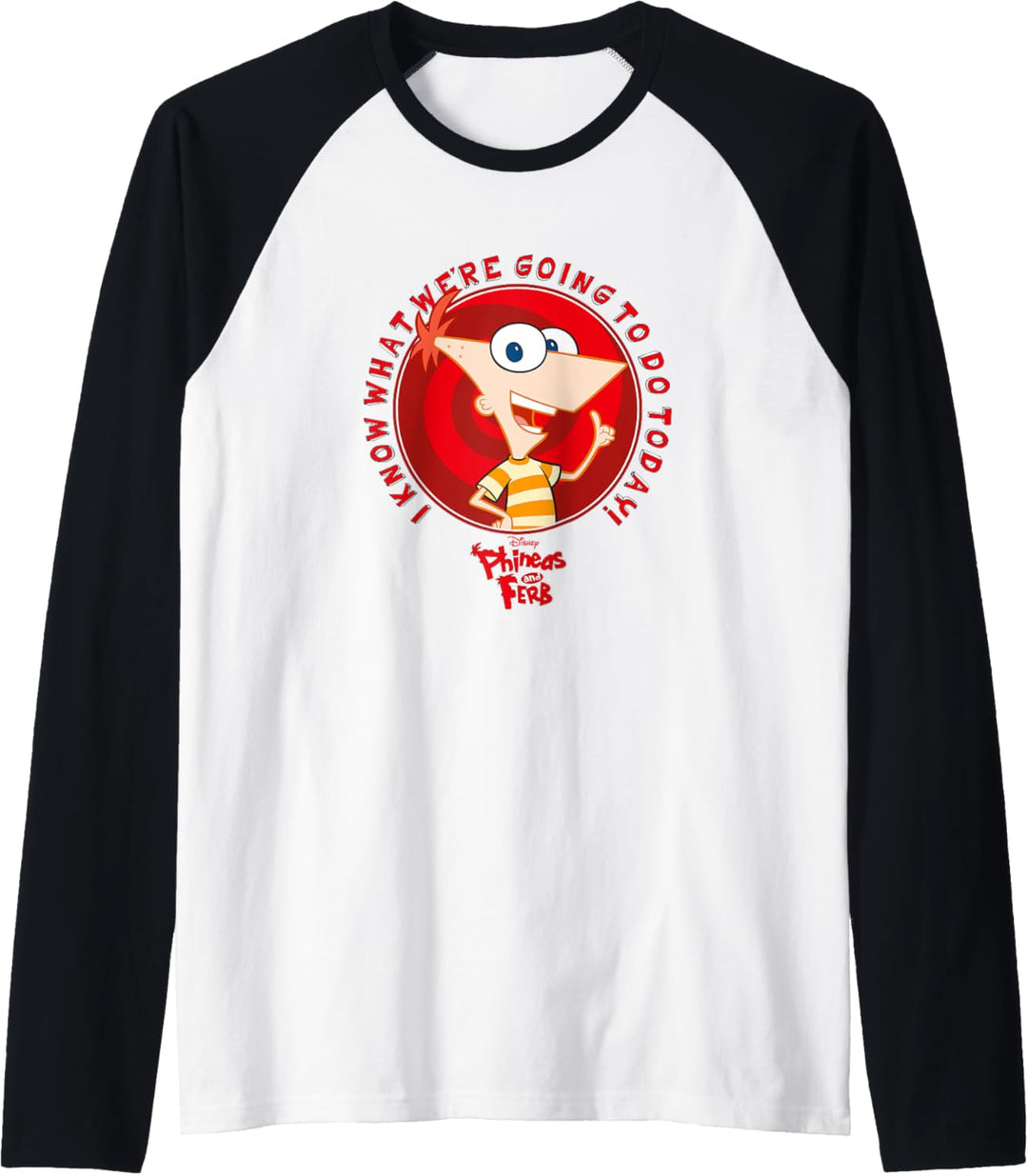 Disney Phineas und Ferb Phineas Do Today Raglan