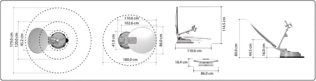 Camping SAT Anlage X85 Multi Sat-Anlage, Twin LNB, Auto Skew, 10 Satelliten - Wohnwagen, Wohnmobil