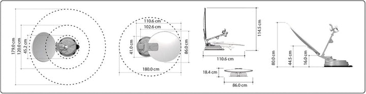 Camping SAT Anlage X85 Multi Sat-Anlage, Twin LNB, Auto Skew, 10 Satelliten - Wohnwagen, Wohnmobil
