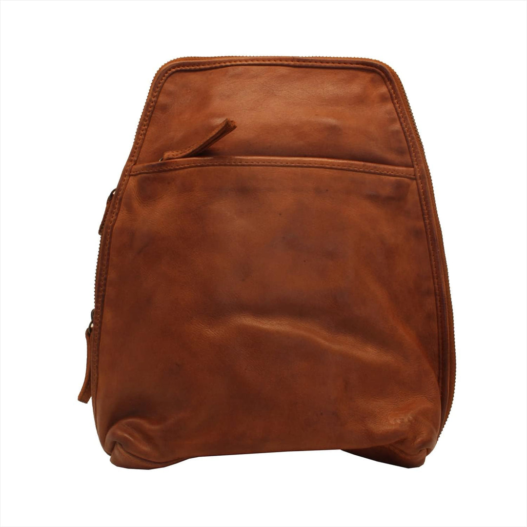 Bear-Design Rucksack Iris CL 32852 | Echtes Leder in Cognac