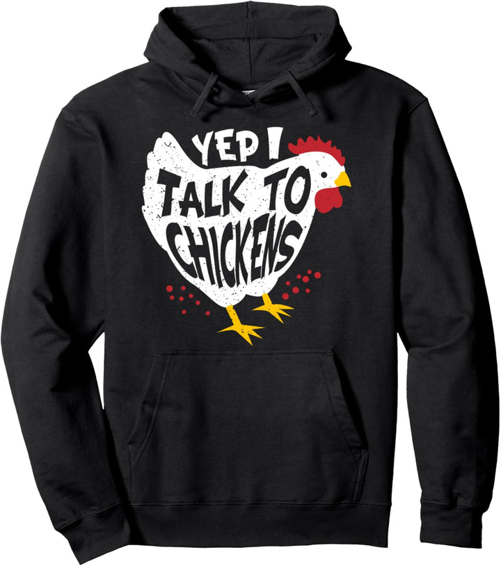 Ja, ich spreche mit Hühnern - lustiges Hühnerbauer Pullover Hoodie