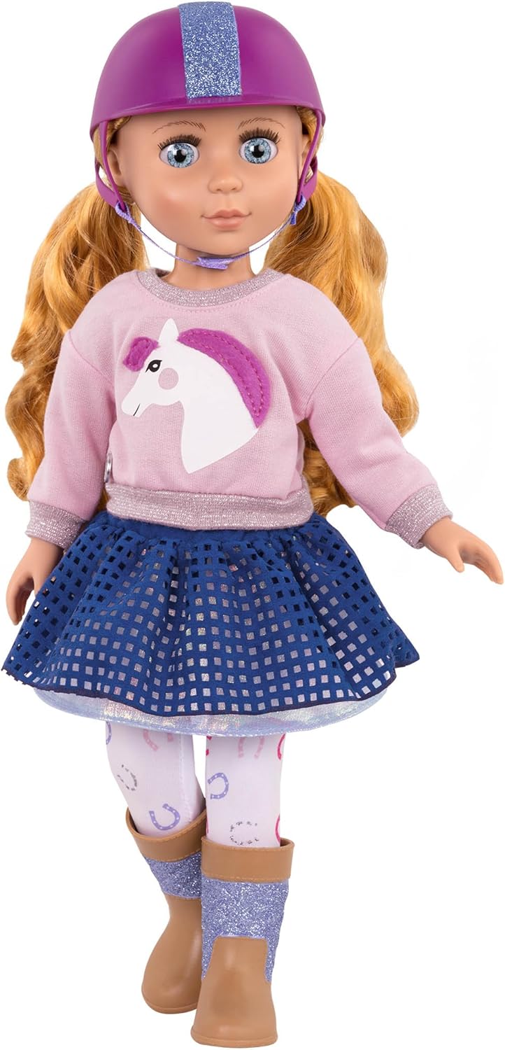 Glitter Girls - Galoppieren und leuchten! - Einhorn Pullover & Leggings - Reitsport-Outfit - Helm &