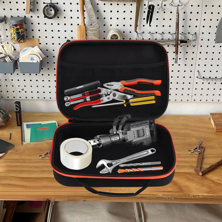 GAESHOW EVA Hartschale Werkzeugtasche, Schwarz Wasserdicht Werkzeugaufbewahrungskoffer, Mutispandex