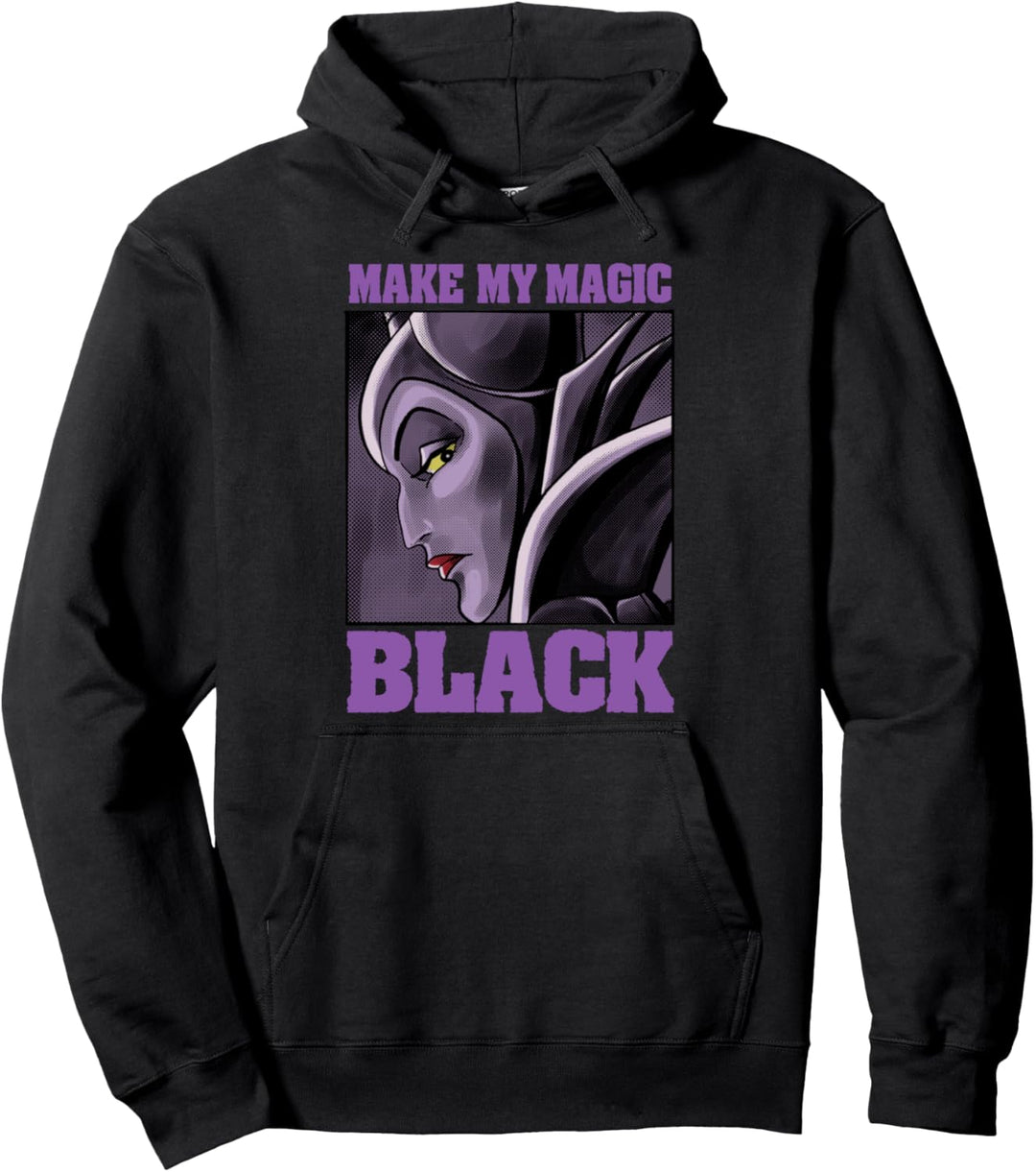 Disney Villains Maleficent Make My Magic Black Portrait Pullover Hoodie