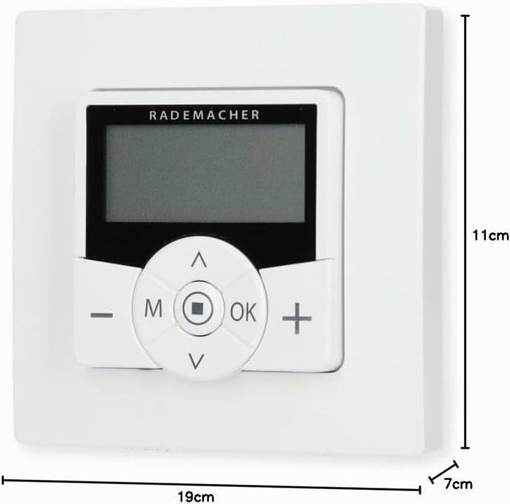 Rademacher DuoFern Raumthermostat (2. Generation) 9485-1, Funk-Thermostat, für Heizkörper und Fussbo