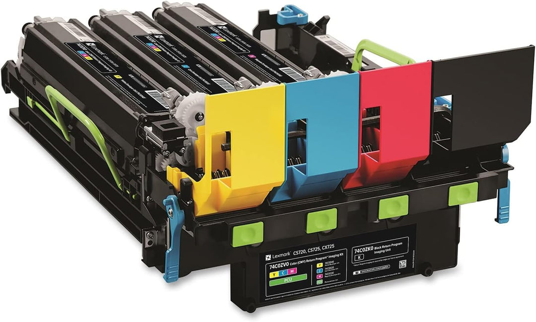 Lexmark 74C0ZV0 Original Toner Pack of 1, Schwarz / Cyan / Magenta / Gelb
