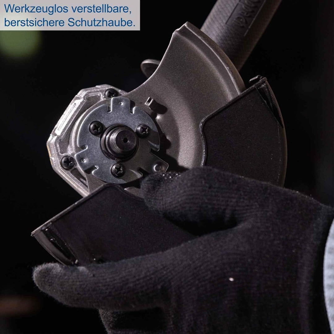 Scheppach Akku Winkelschleifer BC-AG125-X | SchleifscheibenØ 125mm | Drehzahl 2500‒10000 min-1 in 6