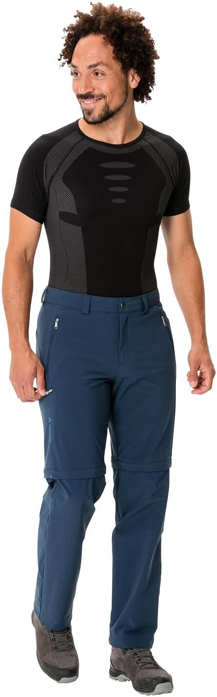 VAUDE Wanderhose Herren Farley Stretch Zip-Off Pants II - Wasserabweisende Herren Wanderhose Zip Off
