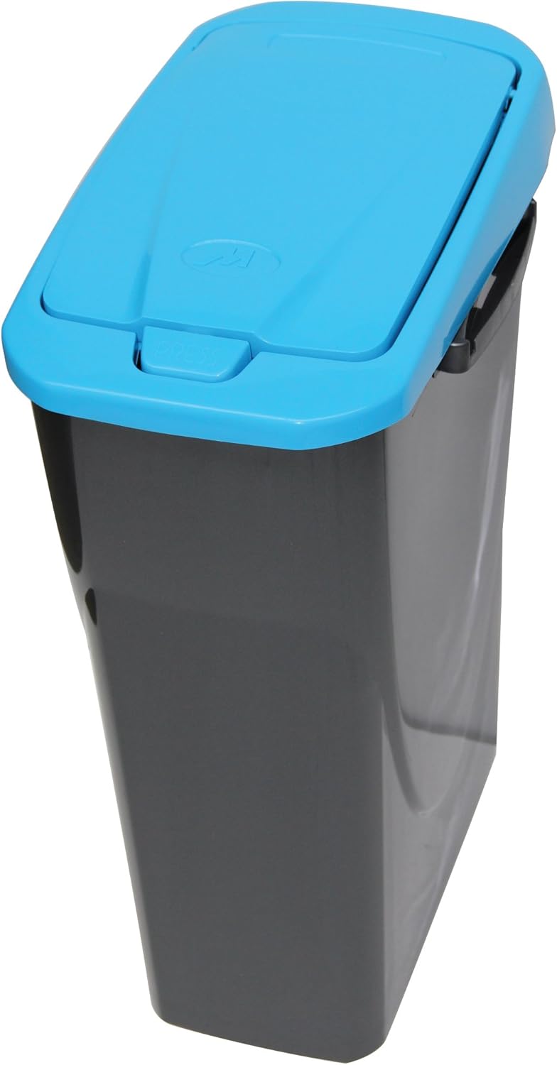 Mondex Müllsortierer 25 Liter mit blauem Deckel