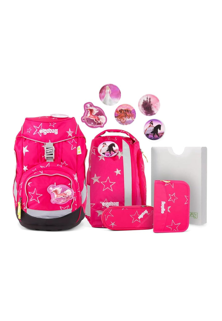ergobag pack Set ergonomischer Schulrucksack Flexibel 6-teilig 1. Klasse Grundschule 35 cm Cinbärell