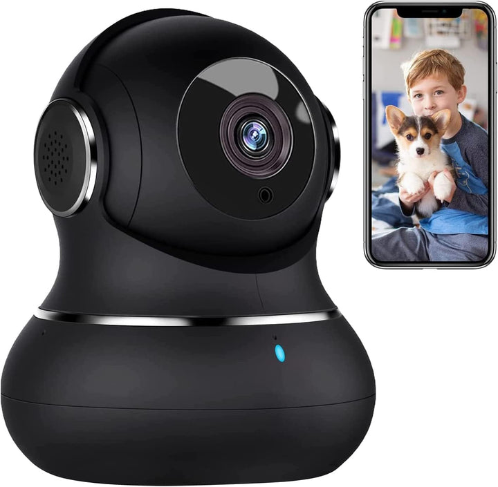 Little elf Überwachungskamera, [2022 Neu] Babyphone mit Kamera mit Bewegungserkennung, Nachtsicht, Z