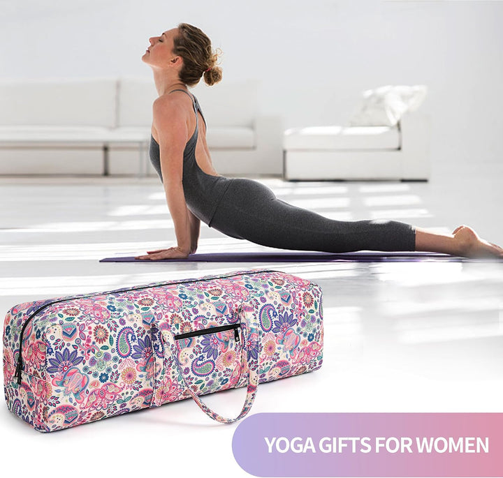 Boulder Bee Yogamatten-Tasche, grosse Tragetasche für Yogamatten mit Nasstasche, Yoga-Geschenke, Tur