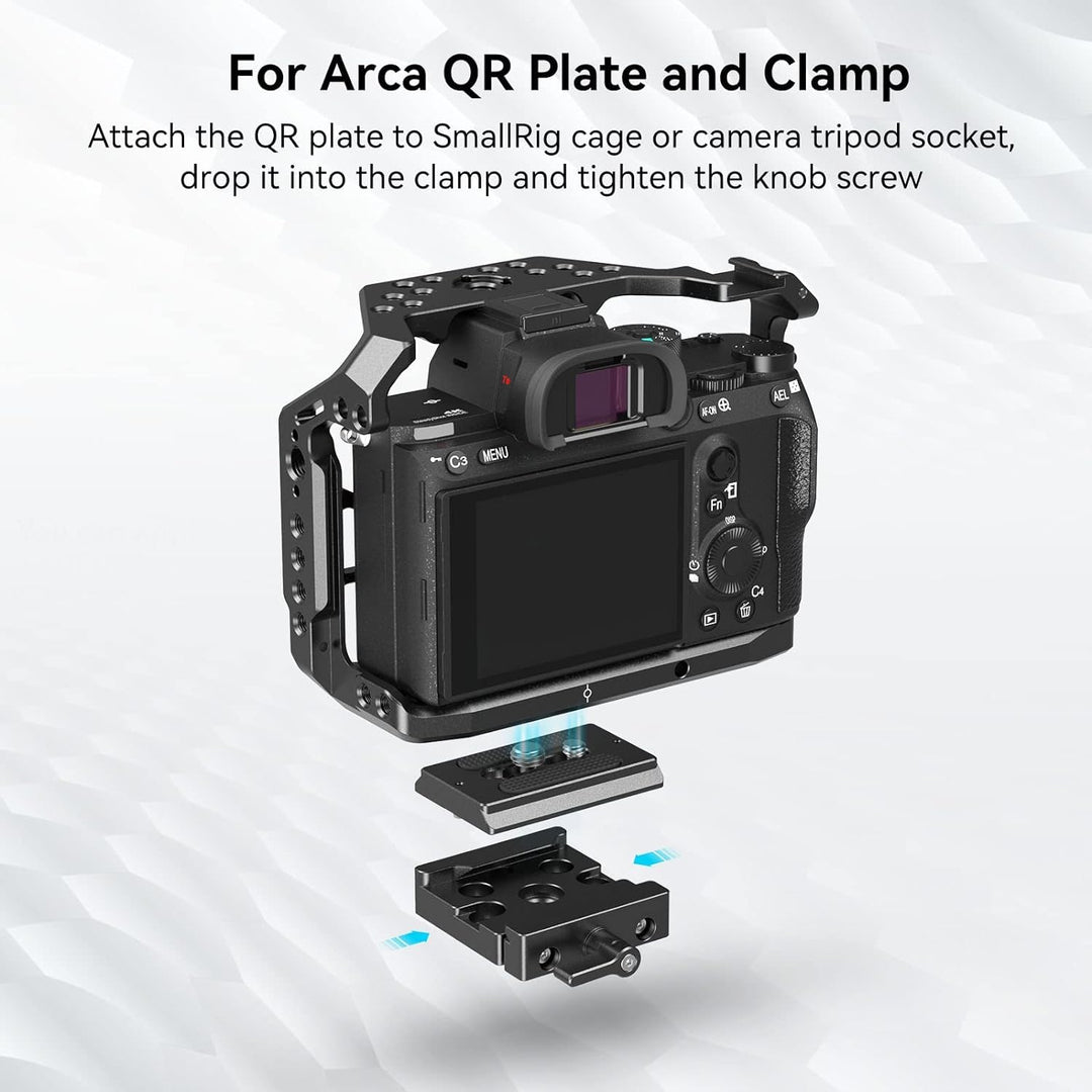 SMALLRIG Schnelle Veröffentlichung Klemme und Platte, Baseplate für Arca Standard - 2280