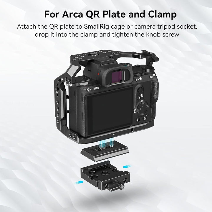 SMALLRIG Schnelle Veröffentlichung Klemme und Platte, Baseplate für Arca Standard - 2280
