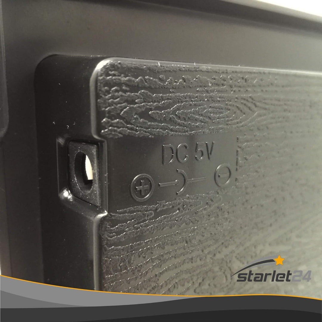 Starlet24 LED Wanduhr mit Datums- und Temperaturanzeige grosse LED-Anzeige 45x22cm (JH4622) Grün, 45