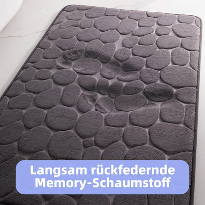 chakme Badematte Memoryschaum Badteppich Memory Foam Duschvorleger Saugfähige Badvorleger Badezimmer