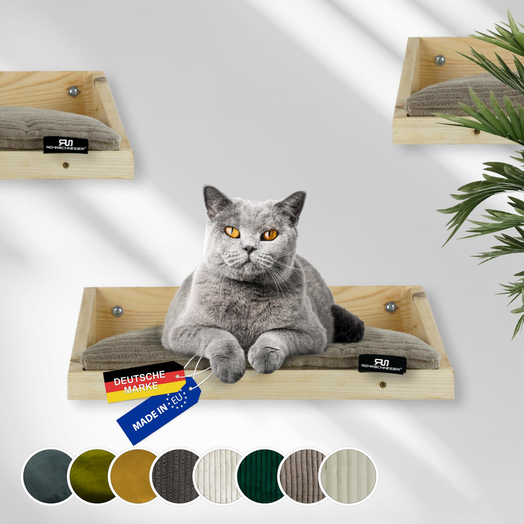 Rohrschneider Kletterwand Katze (alle Katzengrössen) | Made in EU | Katzentreppe kombinierbar | aus