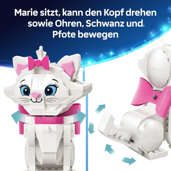 LEGO ǀ Disney Aristocats: Bezaubernde Marie - Spielzeug - Katzenfigur mit Zubehör - inkl. Textilschl