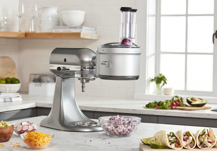 KitchenAid KSM2FPA Küchenmaschinenaufsatz, Würfelset, Silber, KSM2FPA
