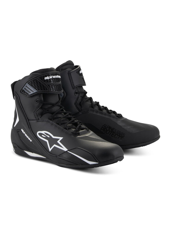 Alpinestars Faster-4 Motorcycle Shoes, Lightweight &amp; Breathable, Seamless Knitted Construction &amp; Adv