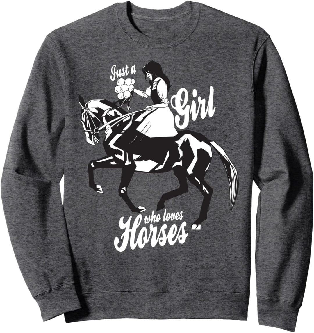 Pferdespruch für Mädchen Frauen - Pferde Reiten Sweatshirt