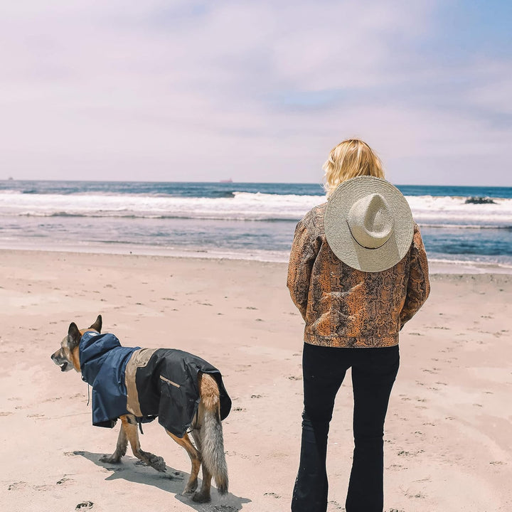Baja Coastline wasserdichte Hundejacke – Hunde-Regenmantel mit Kapuze, leichte und verstellbare Hund
