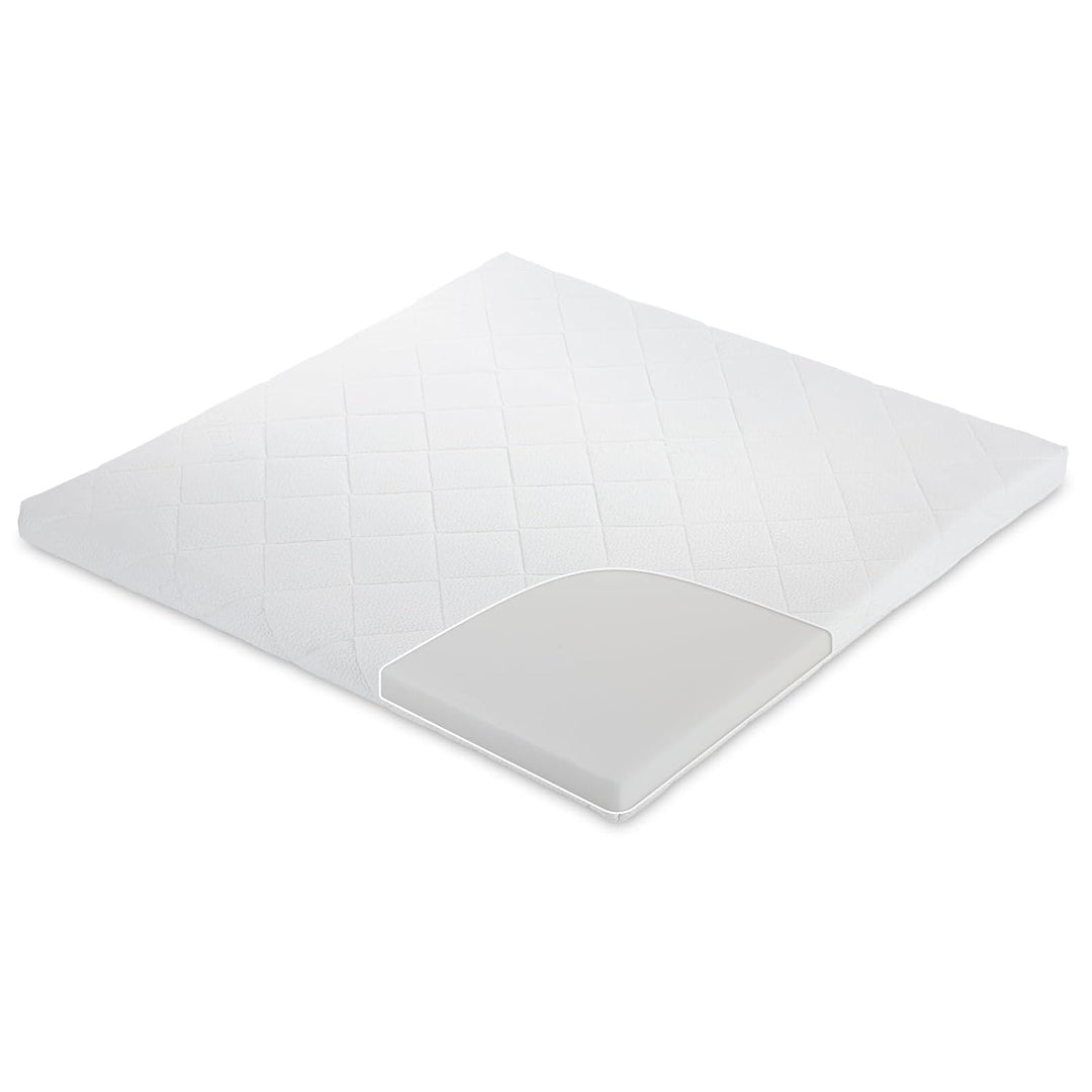FabiMax Baby Laufgitter 100x100 Natur, stufenlos höhenverstellbar, mit Schlupfsprossen, Laufstall au