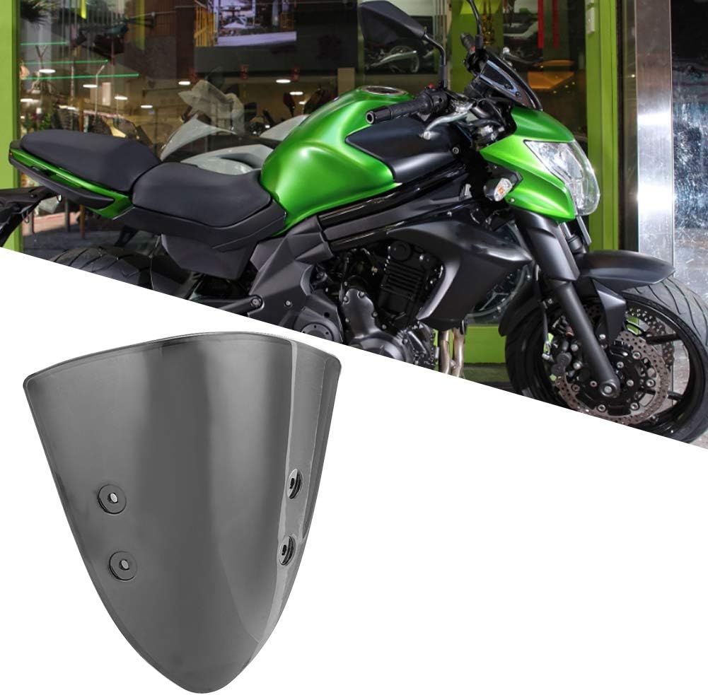 Gorgeri ABS Motorrad Windschutzscheibe Windschutzscheibe Flyscreen Fit für ER-6N ER6N 2012-2014 (Sch