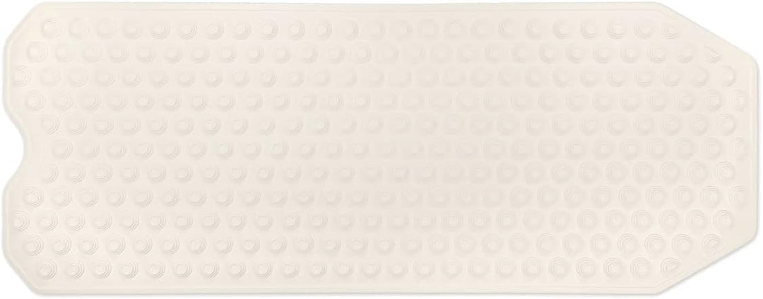 Badewannenmatte Creme: 40x104 cm - rutschfest & sehr robust - Antirutschmatte für Badewanne - waschb