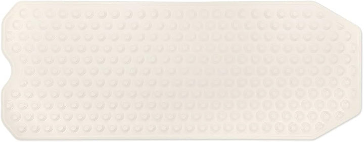 Badewannenmatte Creme: 40x104 cm - rutschfest & sehr robust - Antirutschmatte für Badewanne - waschb