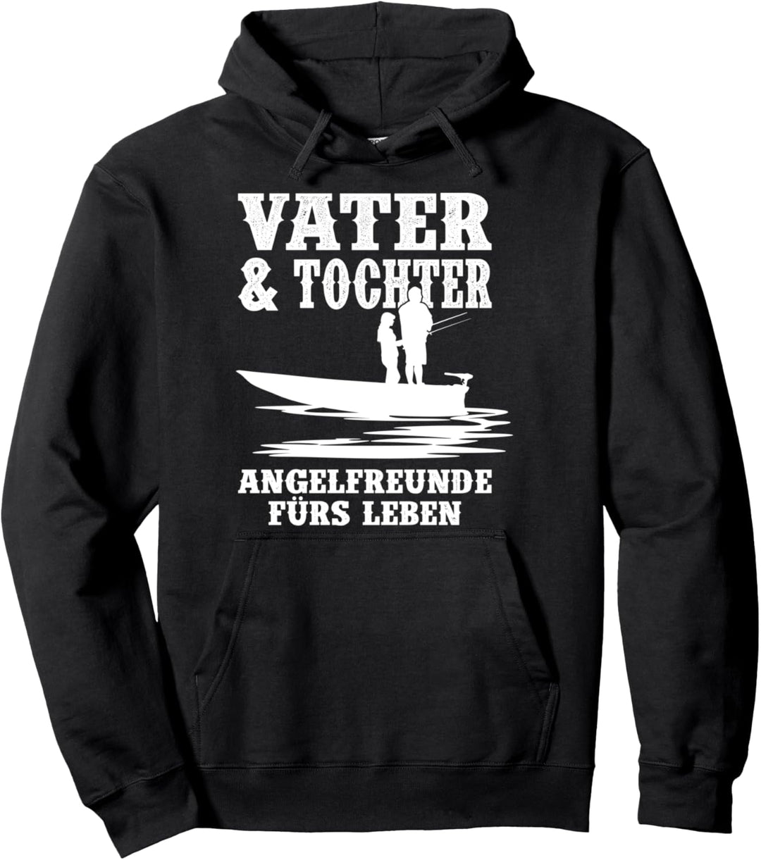 Vater Und Tochter Angeln Fischer Angler Vatertags Geschenk Pullover Hoodie