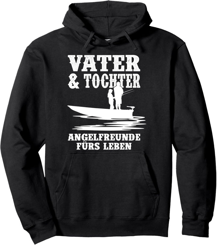 Vater Und Tochter Angeln Fischer Angler Vatertags Geschenk Pullover Hoodie