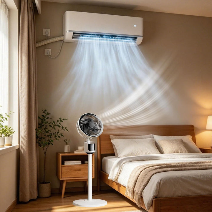 Standgerät, Standventilator sehr leise, Ventilator gross, 90°-Schwenkbereich, Ventilator mit Kühlung