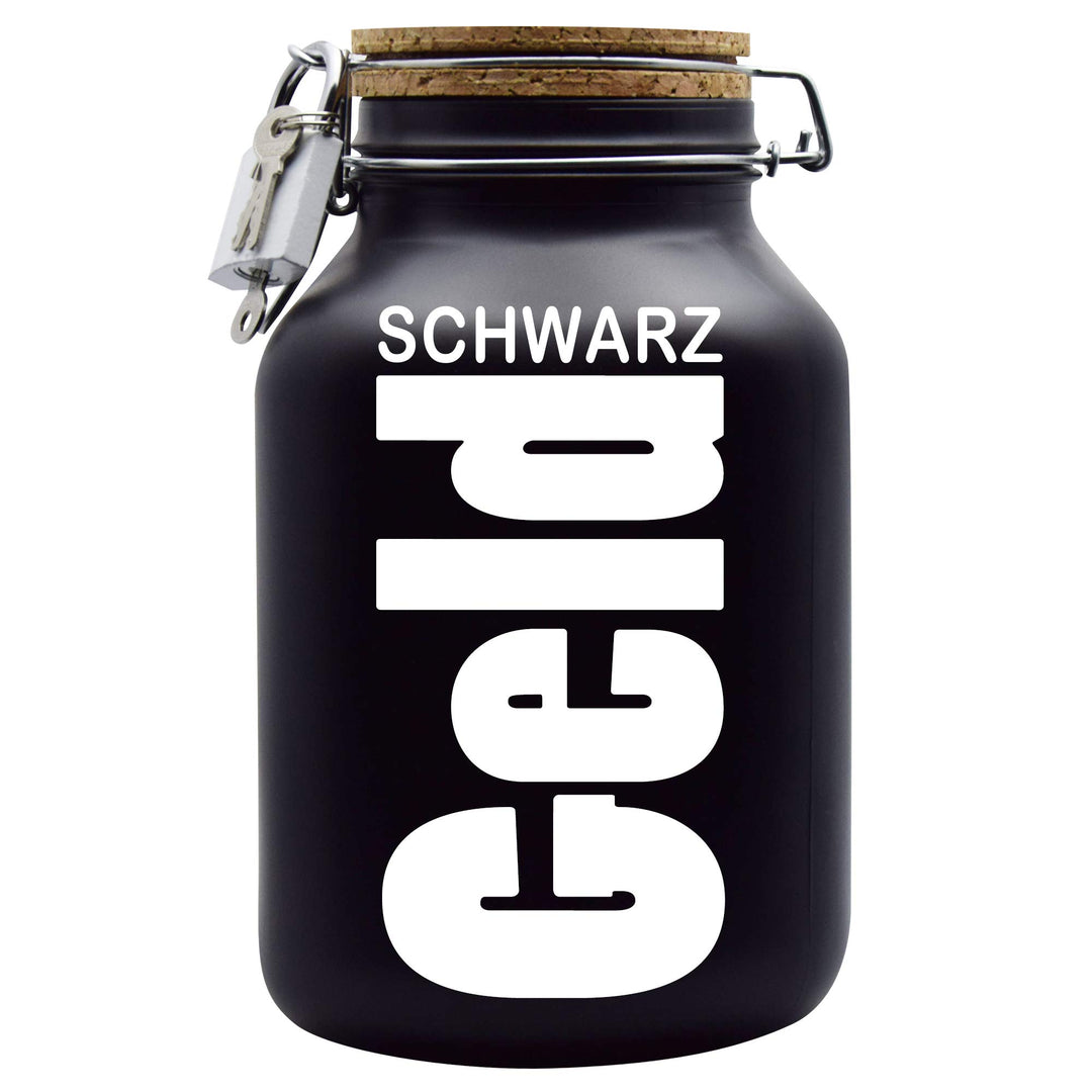 Spardose Schwarzgeld Geld Geschenk Idee Schwarz XXL