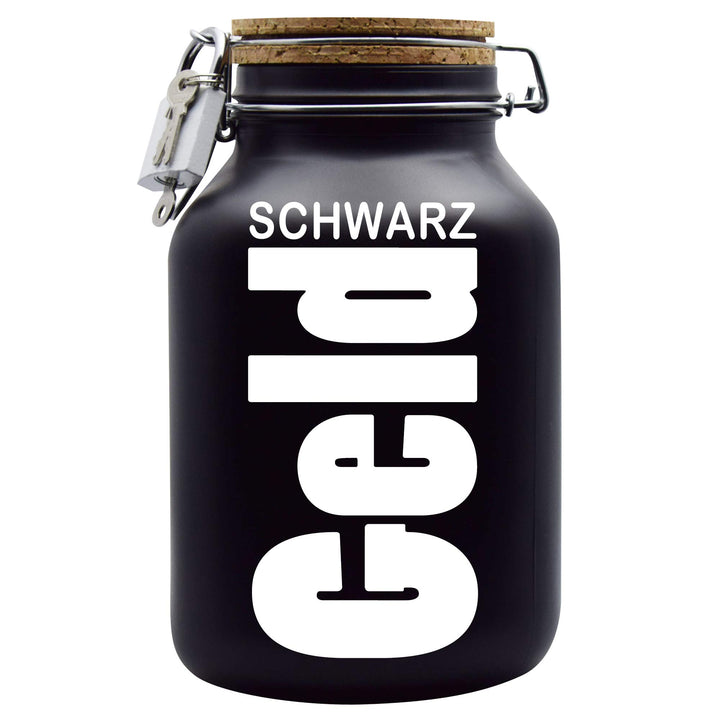 Spardose Schwarzgeld Geld Geschenk Idee Schwarz XXL