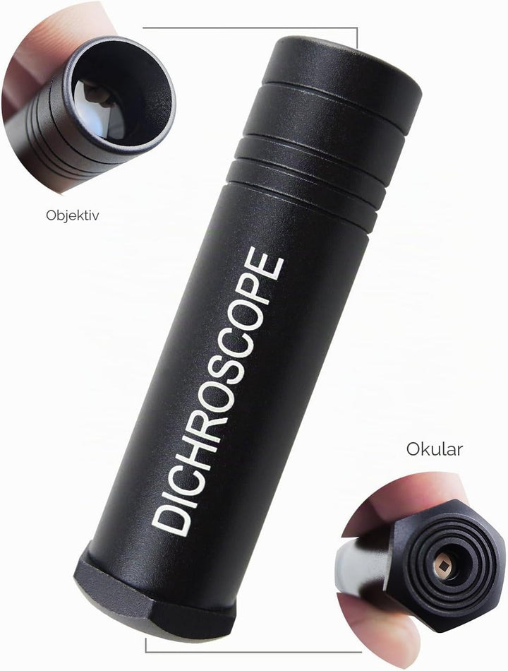 Handheld Heavy Duty Calcit Dichroskop, Trichoic Gem & Edelsteine Gemological Testing, Jeweler Tool