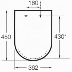 Roca A8012A000B Meridian-N Tapa Asiento Wc Blanco