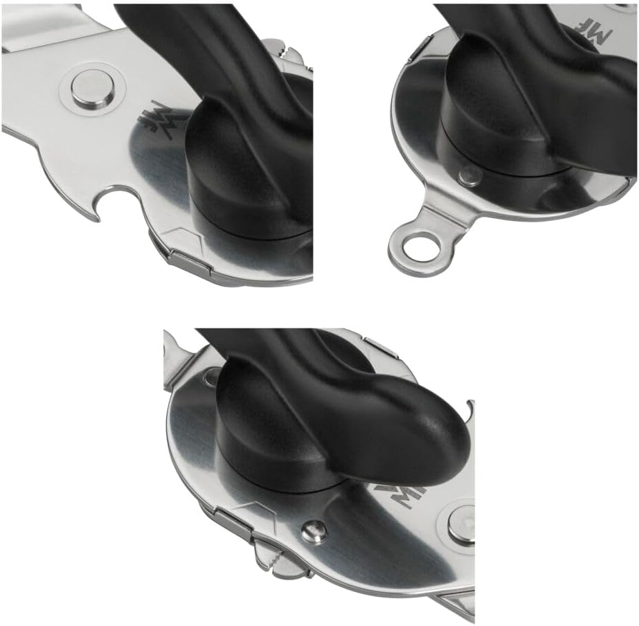 WMF Tin Up Dosenöffner mit Kapselheber 20 cm, Cromargan Edelstahl, Kunststoff, spülmaschinengeeignet