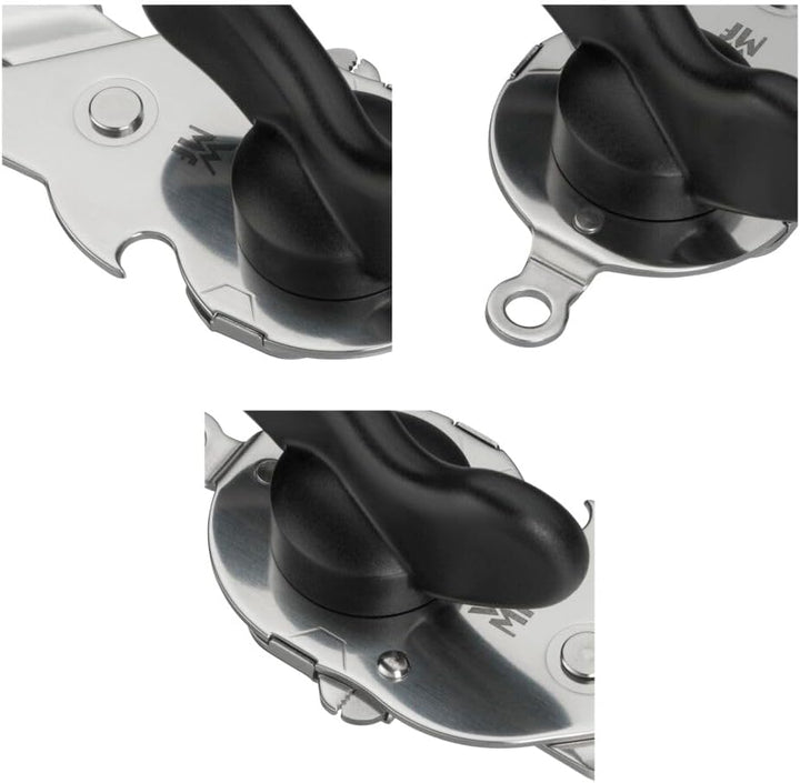 WMF Tin Up Dosenöffner mit Kapselheber 20 cm, Cromargan Edelstahl, Kunststoff, spülmaschinengeeignet