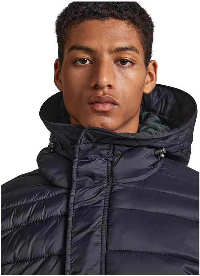 Pepe Jeans Herren Blai Puffer Parka S Schwarz (Black), S Schwarz (Black)