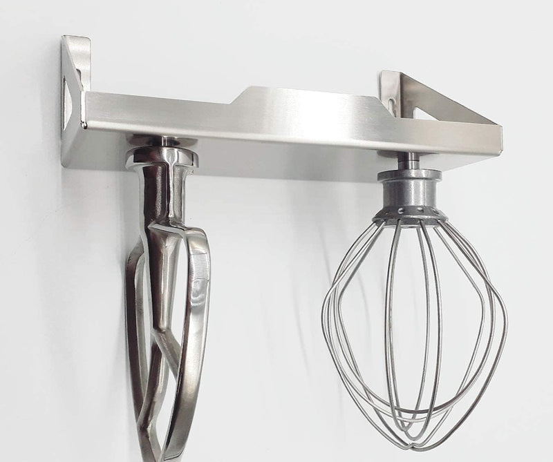 hl-perfektion-in-edelstahl Gewürzregal mit Zwei Halter kompatibel für KitchenAid Rührwerkzeuge